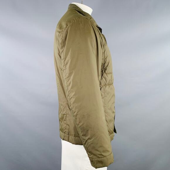 DIRK BIKKEMBERGS Size L Green Olive Polyester Blend Jacket - Picture 2 of 14